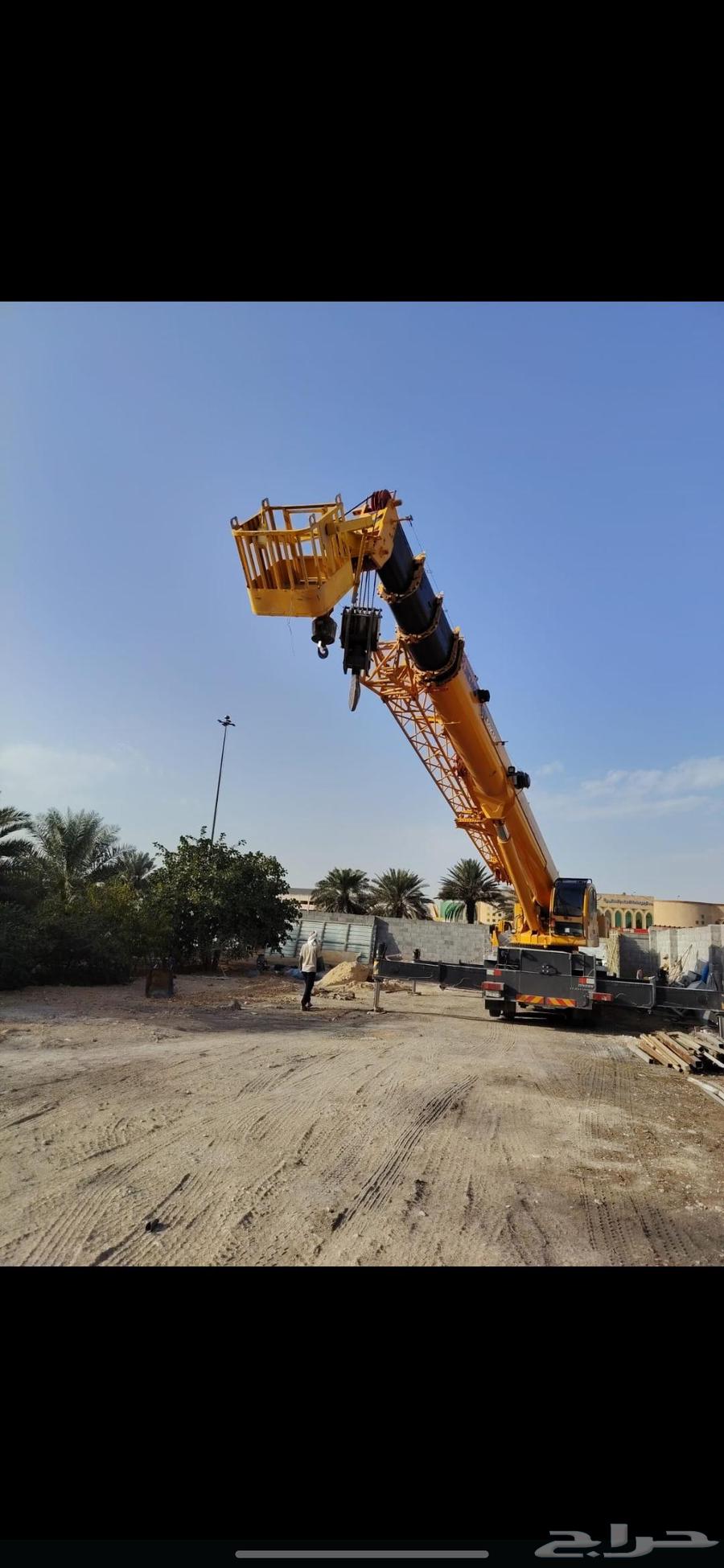 ايجار كرينات ونش رافعه ونشات كرين سله باسكت 21متر 40متر شوكه