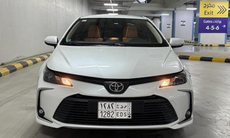 كورلا 2022نص فل نظيف جدا