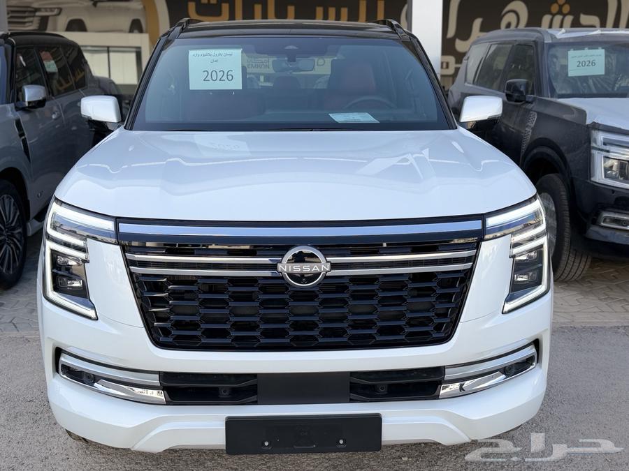 نيسان باترول بلاتينيوم توين تيربو 2026 ابيض نظام 50-50