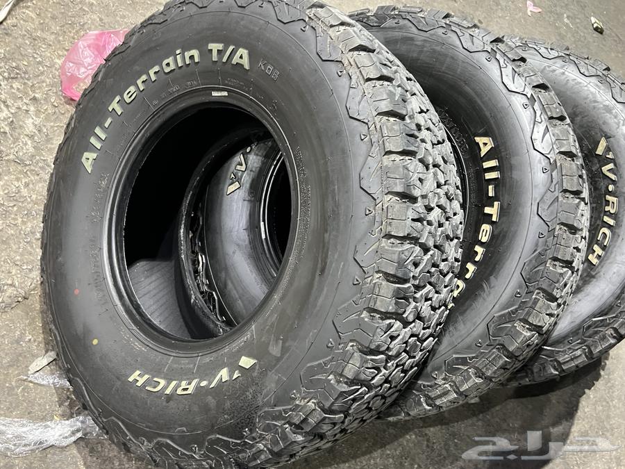 كفرات نص حجري مقاس 285 75 16