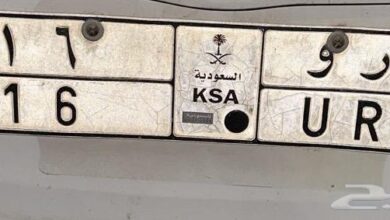 للبيع لوحه رقمين