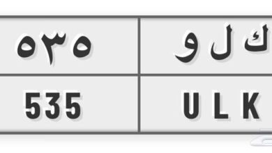 لوحة مميزة قفل