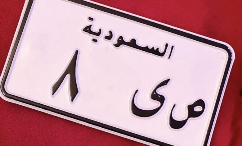 لوحة دراجة نارية مميزة