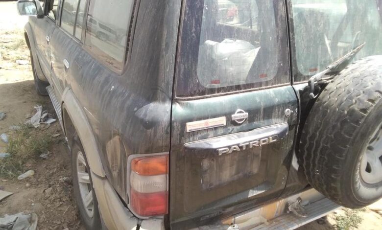 سيارة نيسان باترول موديل 1998 ستة سرندل بخاخات قطع غيار فقط