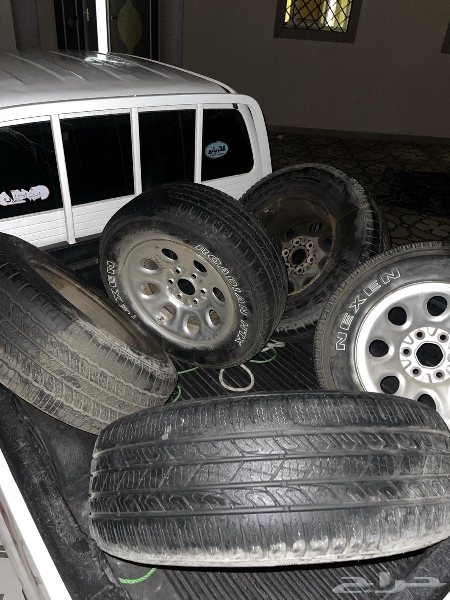 كفرات شبه جديده بجنوط العدد 5 بحالتها الراهنه على السوم