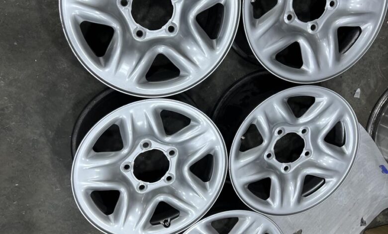 5 جنوط ديازل اصلي وكاله مقاس 17. 8 هنش حقت جيب لند كروزر