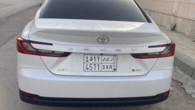 للبيع كامري نص فل ممشي 2400 كيلو