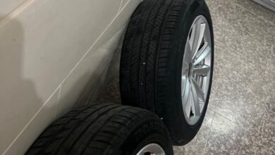 جنوط اصليه بي ام دبليو مقاس 17 كفرات نظيفه