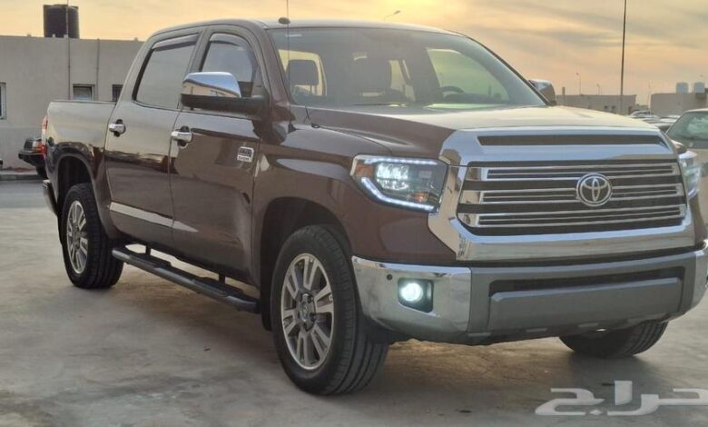 تويوتا تندرا دبل باب كبير محرك 5.7 8 سلندر عداد 70 الف فقط