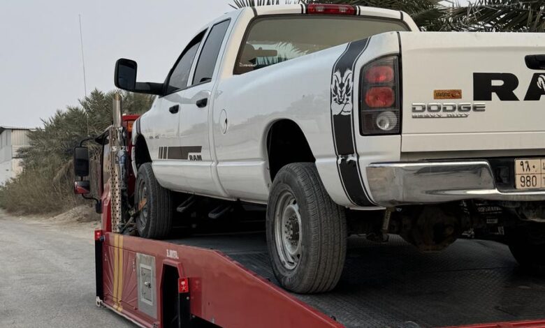 سطحه الاحساء لنقل السيارات