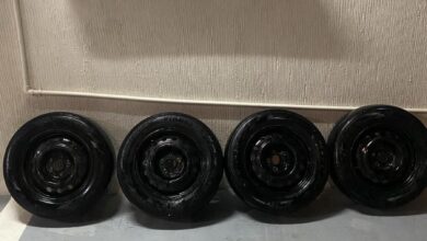 اربع جنوط مقاس 16 مع كفرات كوريات اصلي وكاله