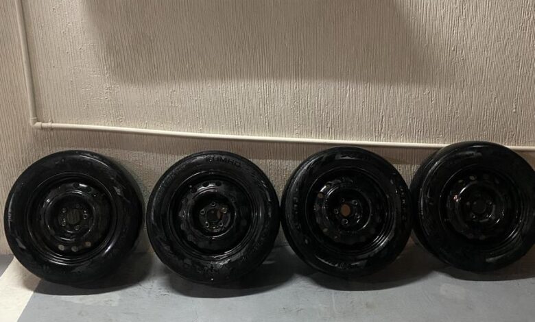 اربع جنوط مقاس 16 مع كفرات كوريات اصلي وكاله