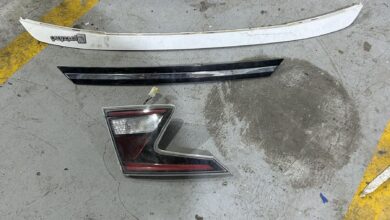 سطب خلفي يسار متحرك اصلي نضيف.   مسطره نيكل   ديكور شنطة